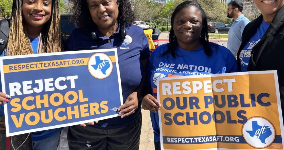 Teachers say No to Vouchers